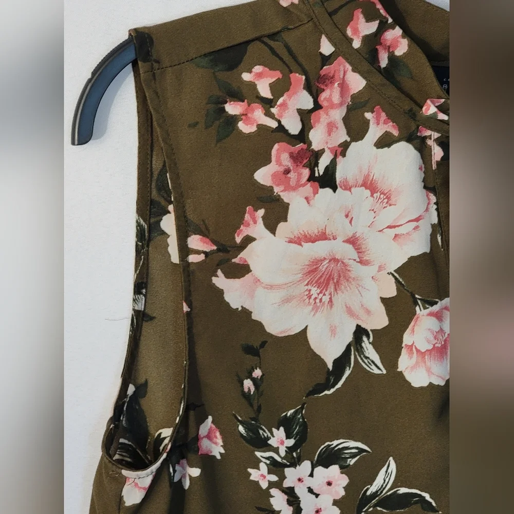 Bobeau Floral Sleeveless Top Size S - Picture 4 of 11